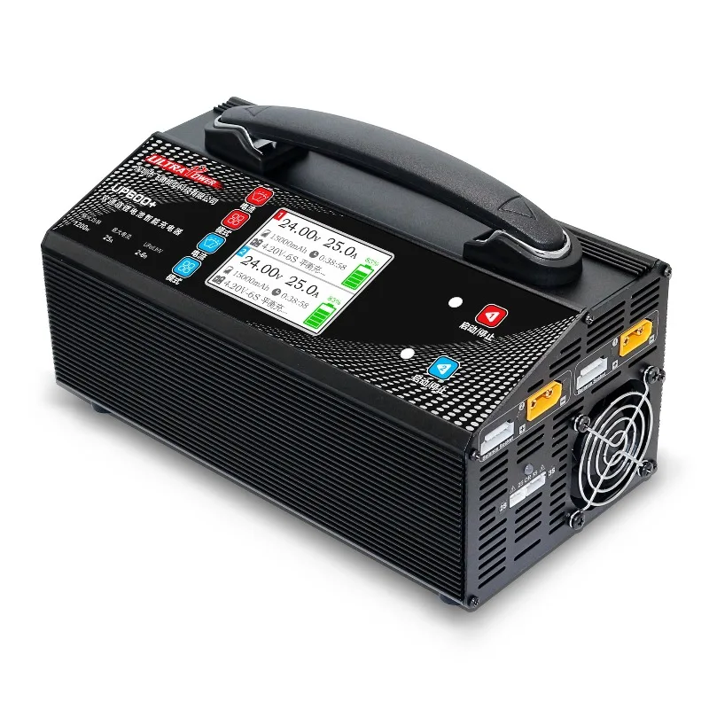 

Зарядное устройство UltraPower UP600+ двухканальное 1200 Вт для LiPo/LiHv аккумуляторов, быстрая зарядка 25А с балансировкой 1.5А и питанием AC 110В/220В для радиоуправляемых дронов