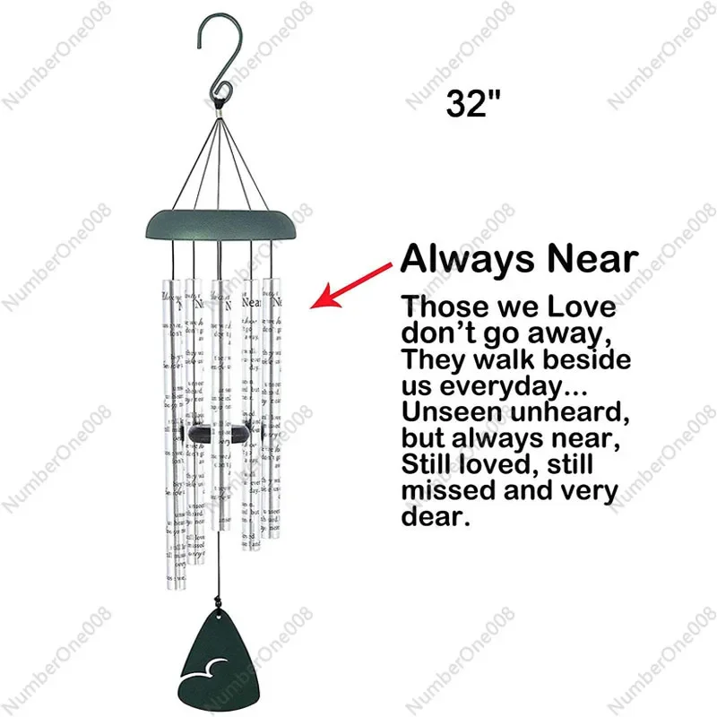 

For European-Style Metal Aluminum Tube 32-Inch Music Villa Decoration Pendant Wind Chimes