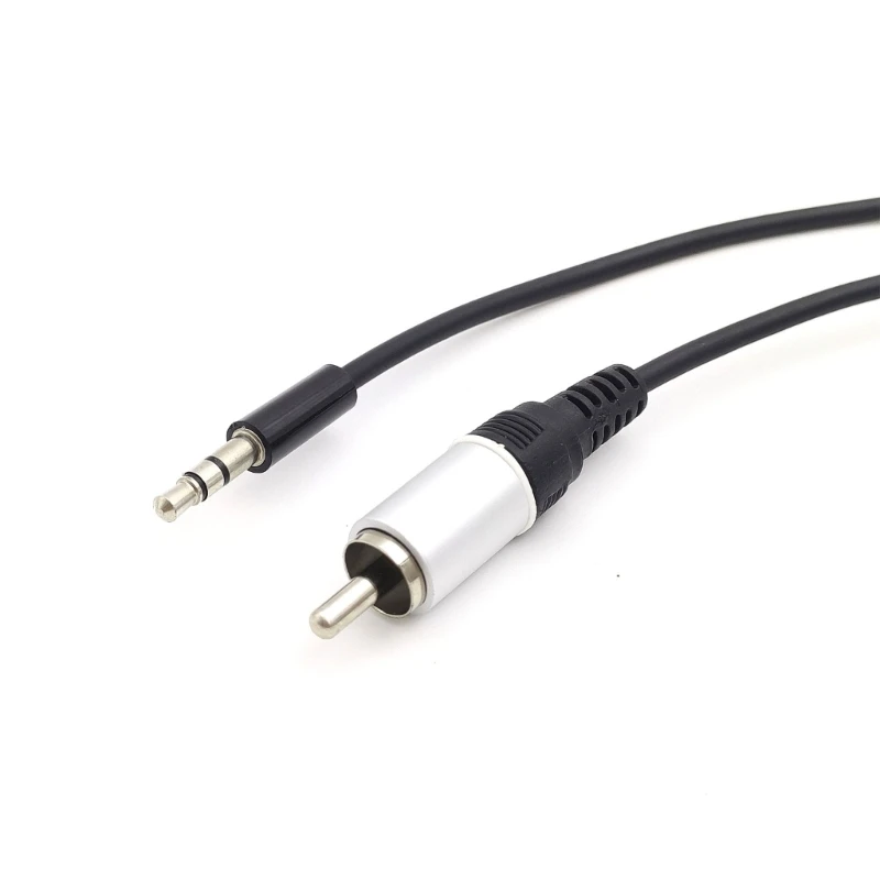 Convenient 2Meter 3.5mm Male to RCA Single Mono Cable Simple Your Setups Seamless Sound Transfer Converter Line