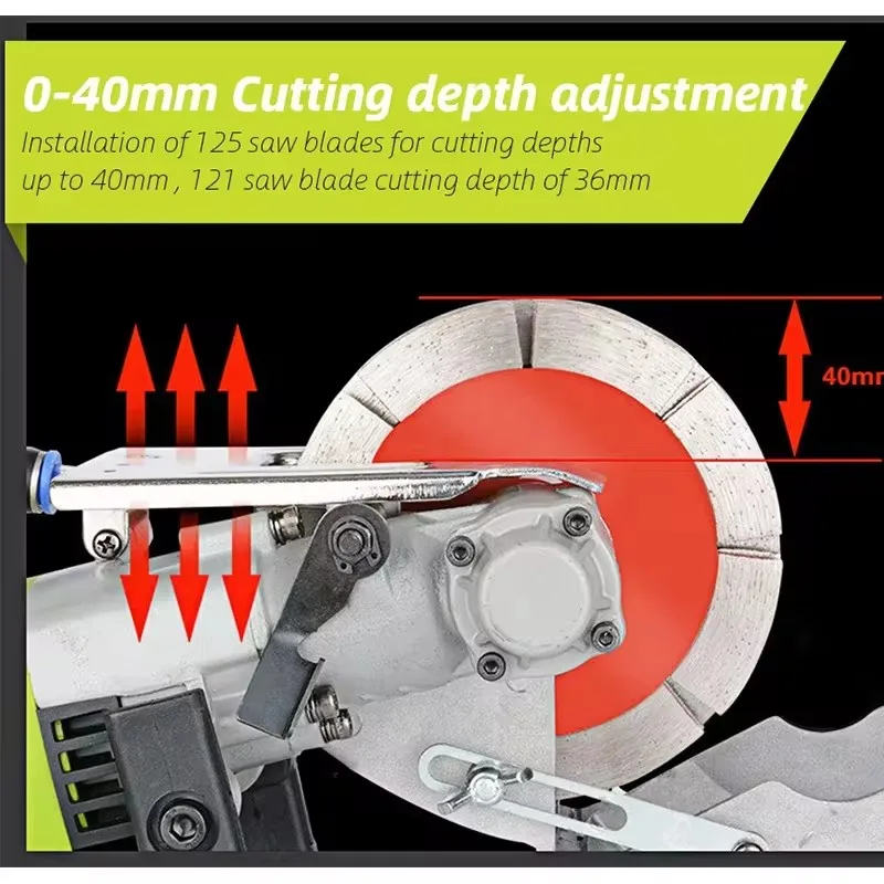 Electric Slotting Machine One Time Forming Dust-free Plumbing Electrical Works Concrete Cutting Machine Automatic Grooving