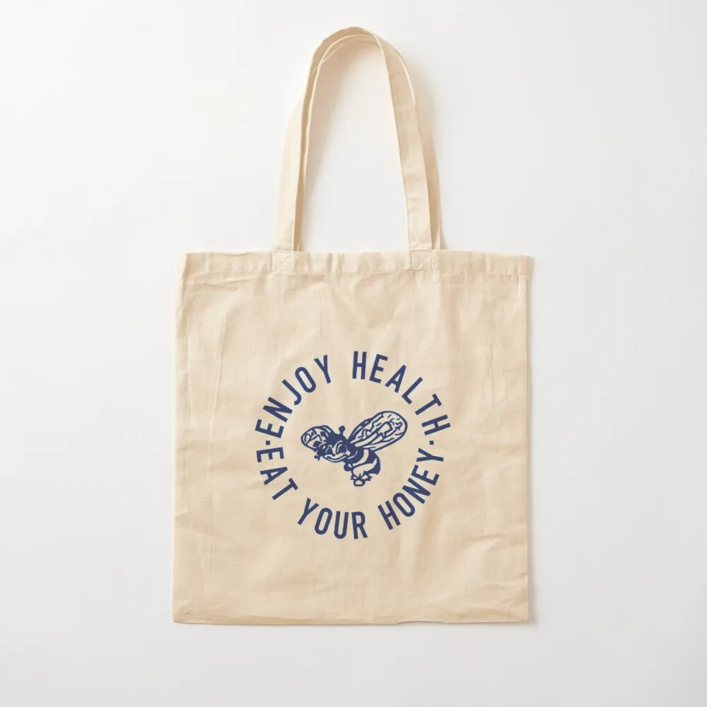 Enjoy Health Eat Your Honey Cotton Tote Bags Tote Bag Gift bags shoping bag Portable shopping bag Canvas Tote