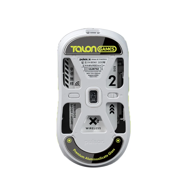 1Pack TALONGAMES Glass Mouse Skates Glide Feet Pads Mouse Feet Sticker for G502 G502X Pulsar X2/X2mini Rounded Curved Edges