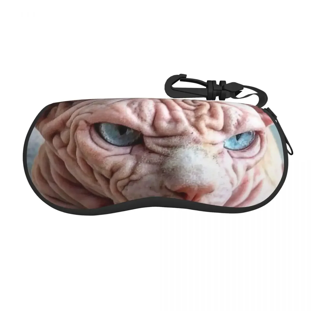 

Custom Bingus Angry Shell Glasses Case Unisex Cool Hairless Sphynx Cat Eyeglasses Case Sunglasses Protector Box