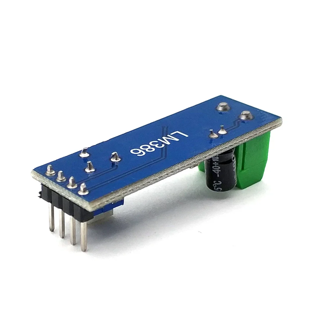 LM386 오디오 전력 증폭기 모듈 200 배 게인 증폭기 보드 모노 전력 증폭기 5V-12V 입력