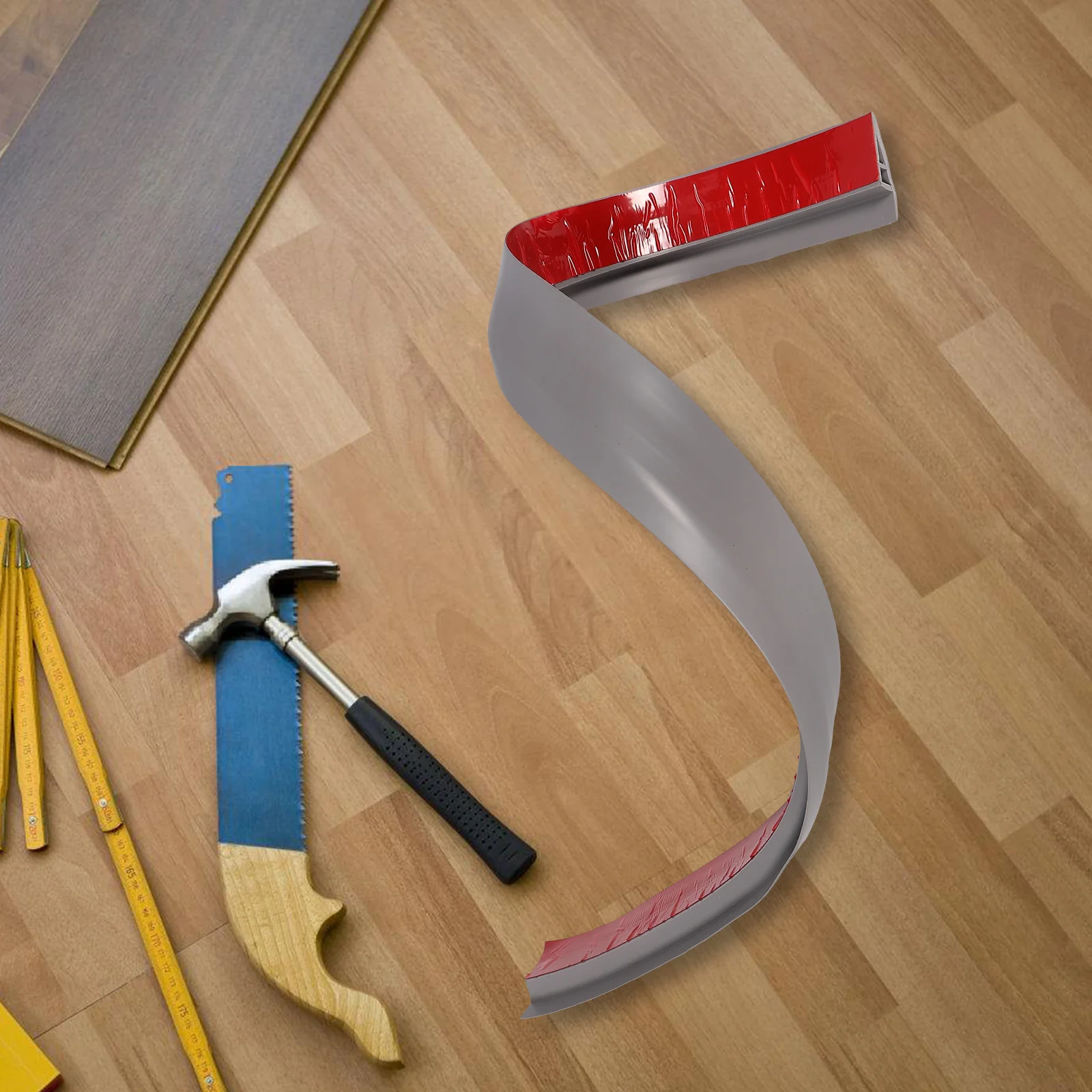 

Solid Wood Floor Edge Strips 1M Grey A5015 Self Adhesive Carpet Transition Strip Tile to Carpet Thresholds Doorways PVC Soft