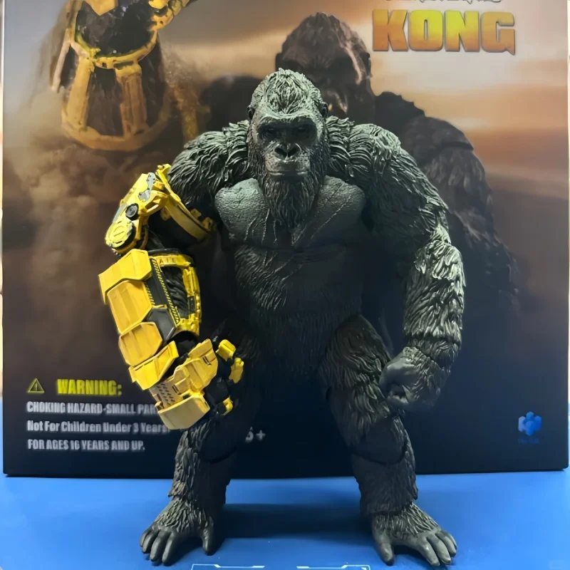 Original HIYA Godzila xRise des King Kong Empire King Kong Mechanische Handschuhversion Actionfigur Modell Sammlung Spielzeug Geschenk