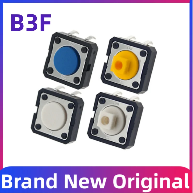 20 50 100 Pcs switch B3F-4055 B3F-4000 B3F-4005 B3F-4050 B3F-5000 B3F-5050 12x12 button micro switch New Origianl