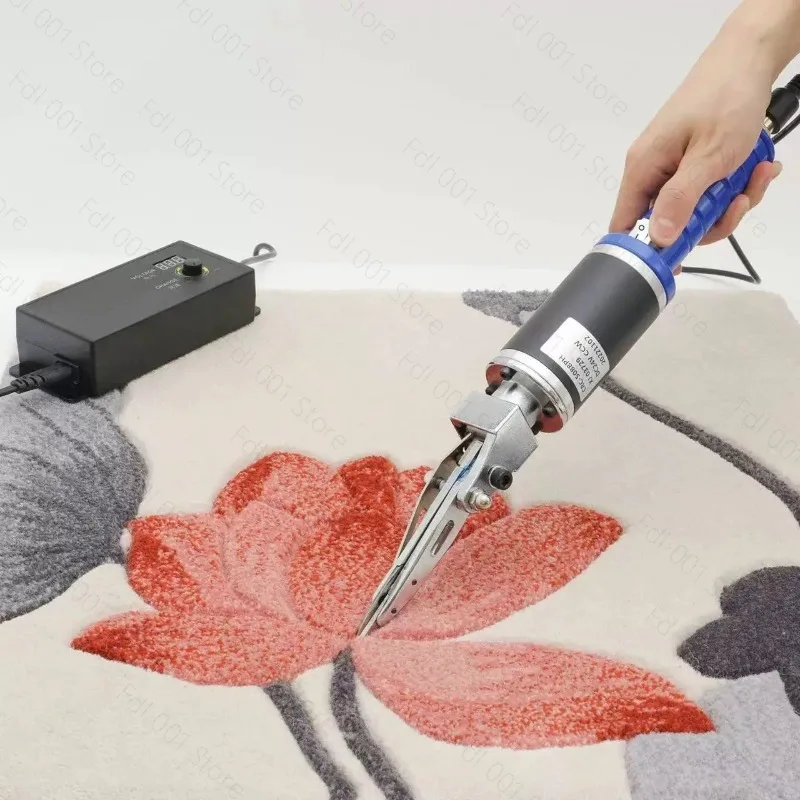 Blue Electric Carpet Carving Scissors Tufting scissor Engraving Trimming Scissors Rechargeable Rug Scissors For Tufting Tool