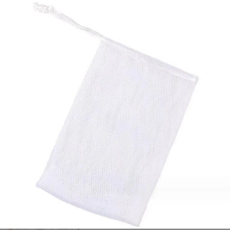 Foam Mesh Soap Bag Soaped for Foaming Cleaning Bath Soap Net Cleaning Glove Mesh Bath Sponges Bathroom Supplies Hotel Disposable