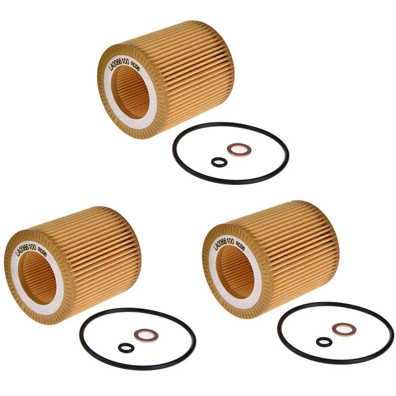 

3X Engine Oil Filter Hu816x For Bmw E60 E82 E88 E90 E92 E93 09106015 11427541827