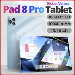 2024 original pad 8 pro tablet 10,1 zoll android 13 global snapdragon8gen2 16gb 1024gb 10000mah 5g dual sim wifi hd vollbild