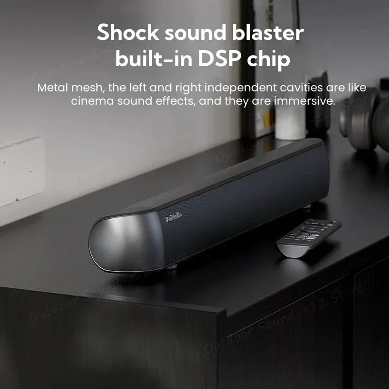 En Stock A3 40 vatios tira pequeña Altavoz Bluetooth barras de sonido envolvente sistema de cine en casa altavoces barra de sonido para TV/PC