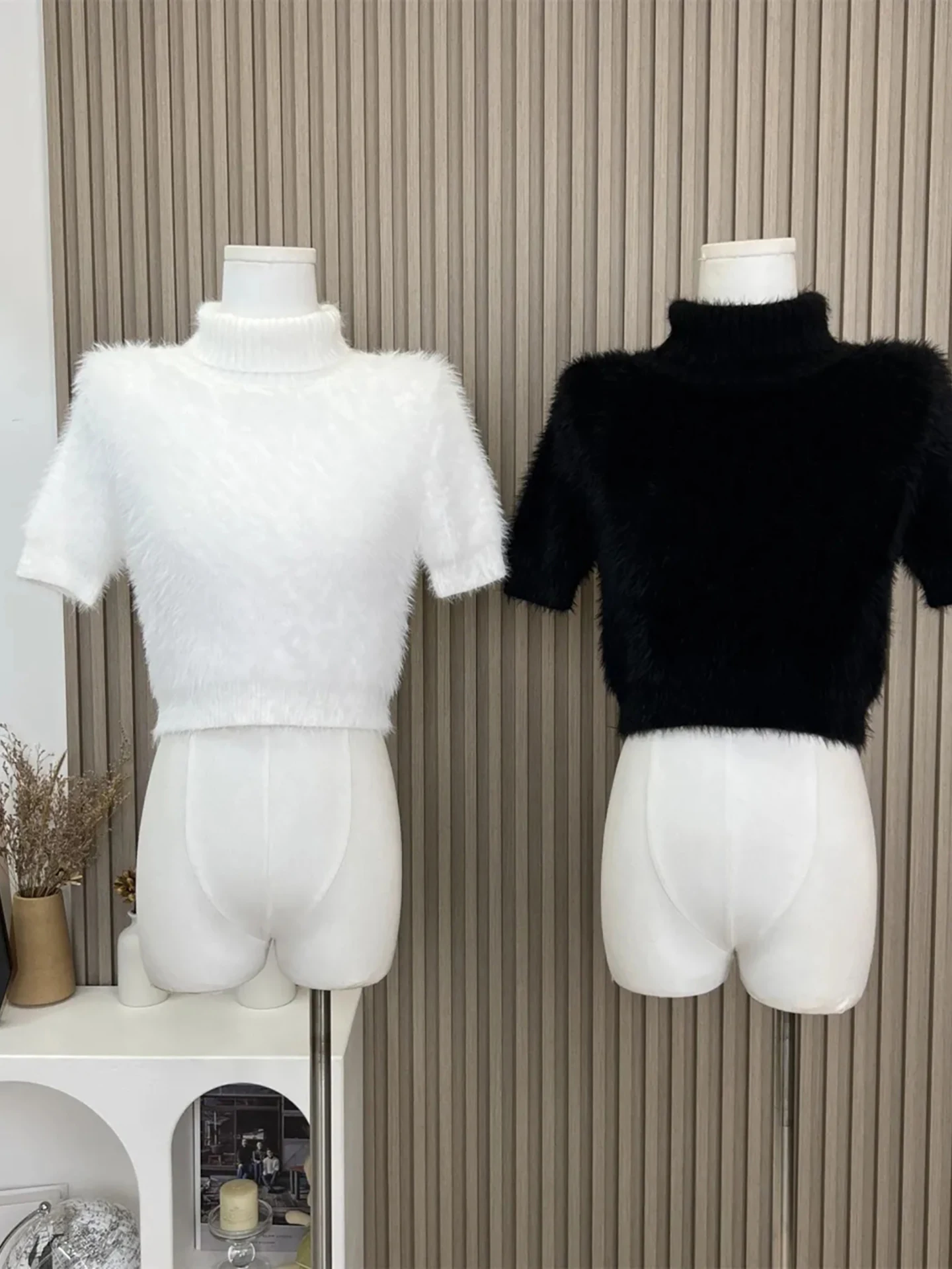 Morbido maglione da donna bianco alto Ne ort Sve Autunno Inverno Nuovo Sle pigro versatile anti-età Faionable Top