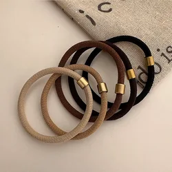 Korean Seamless Hair Bands with High Elastic Rubber Bands for Adults Hair TiesThick Hair Ropes for Women Girl Simple Head Ropes