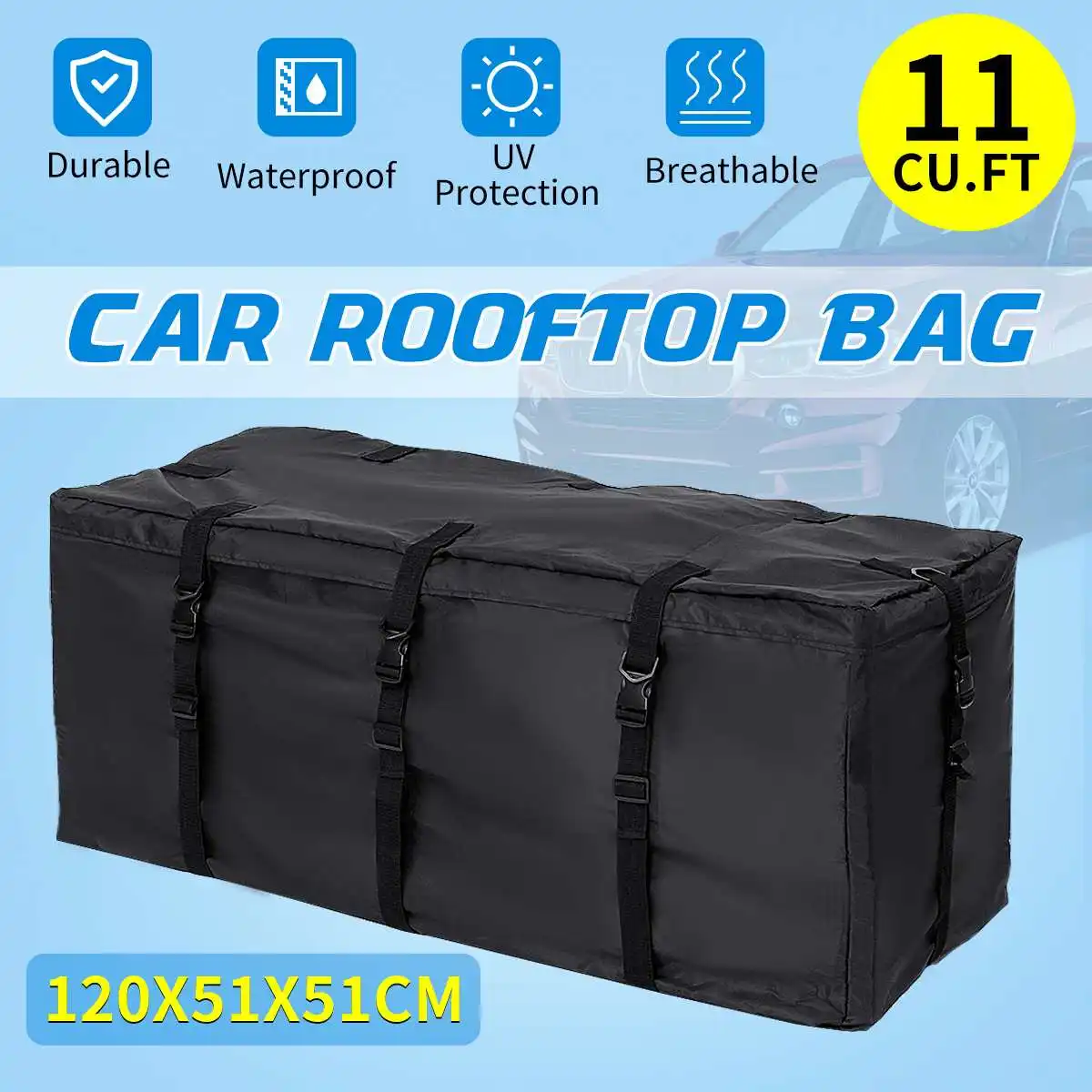 Waterproof Cargo Bag Car Roof Cargo Carrier Universal Luggage Bag Storage Cube Bag For Travel Camping Luggage Storage Box