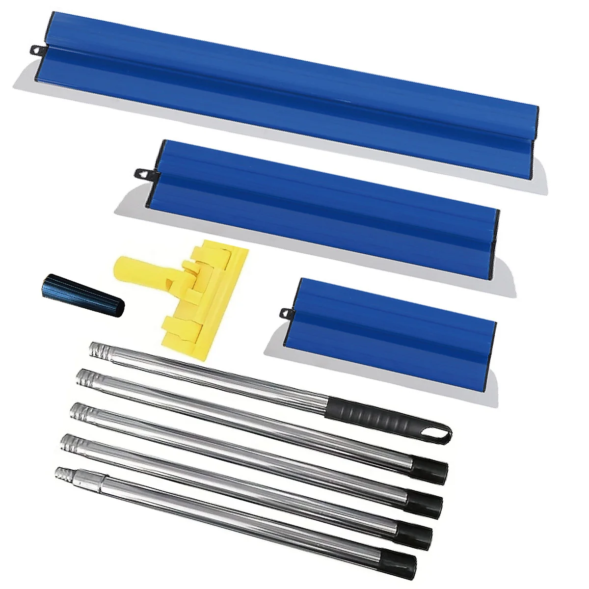 

Surface Spatula Set, Spatula Set with 25 Cm, 40 Cm, 60 Cm Telescopic Rod Length 87 - 200 Cm Spatula Tool for Plastering Walls