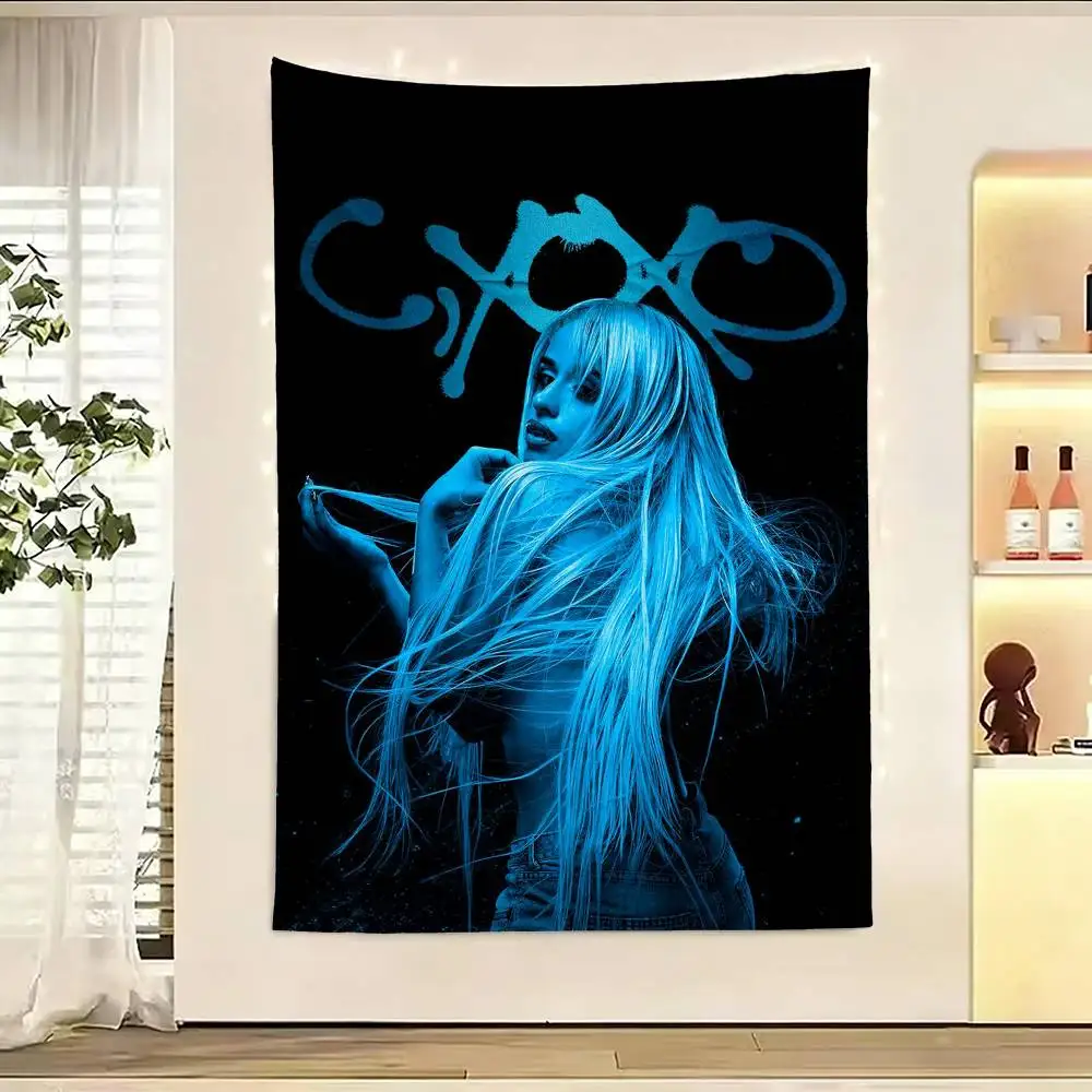 C XOXO C-Camila Cabello Flag Digital Printing Banner for Garage Wall Out Door Decoration