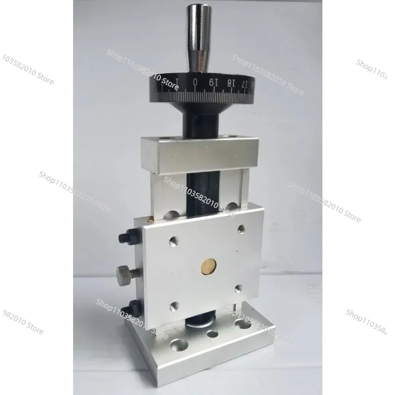 Precision Z-Axis Vertical Sliding Table, Dovetail Groove Worktable with Lead Screw for Manual Positioning