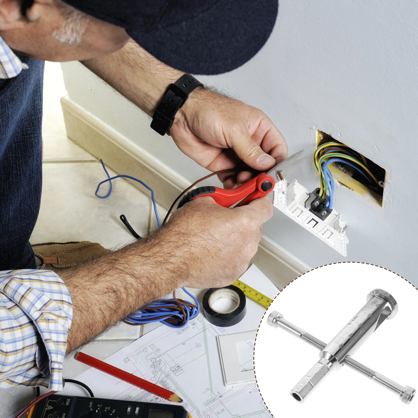 

Wire Twisting Tool Electrician Silver 2.5 Square Compatible with Drill Practical Wire Changer Lightweight Portable Repair