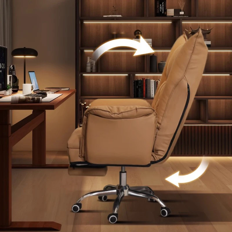 Vanity Throne Office Chair Swivel Arm Lazy Study Salon Recliner Playseat Pedicure Office Chair Desk Taburete Salon Furniture