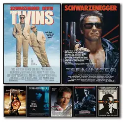 Arnold Schwarzenegger Iconic Movie Posters  Sabotage Conan The Terminator  Canvas Wall Art for Home Decor