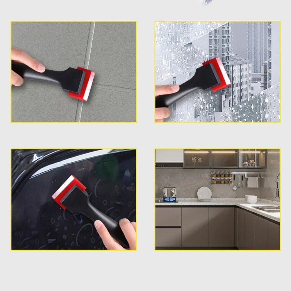 Herramienta limpiadora de aplicación de película para coche, herramienta de sellado de suelo, fácil limpieza, calafateo, diseño de mango cóncavo de 175MM x 31MM x 52MM