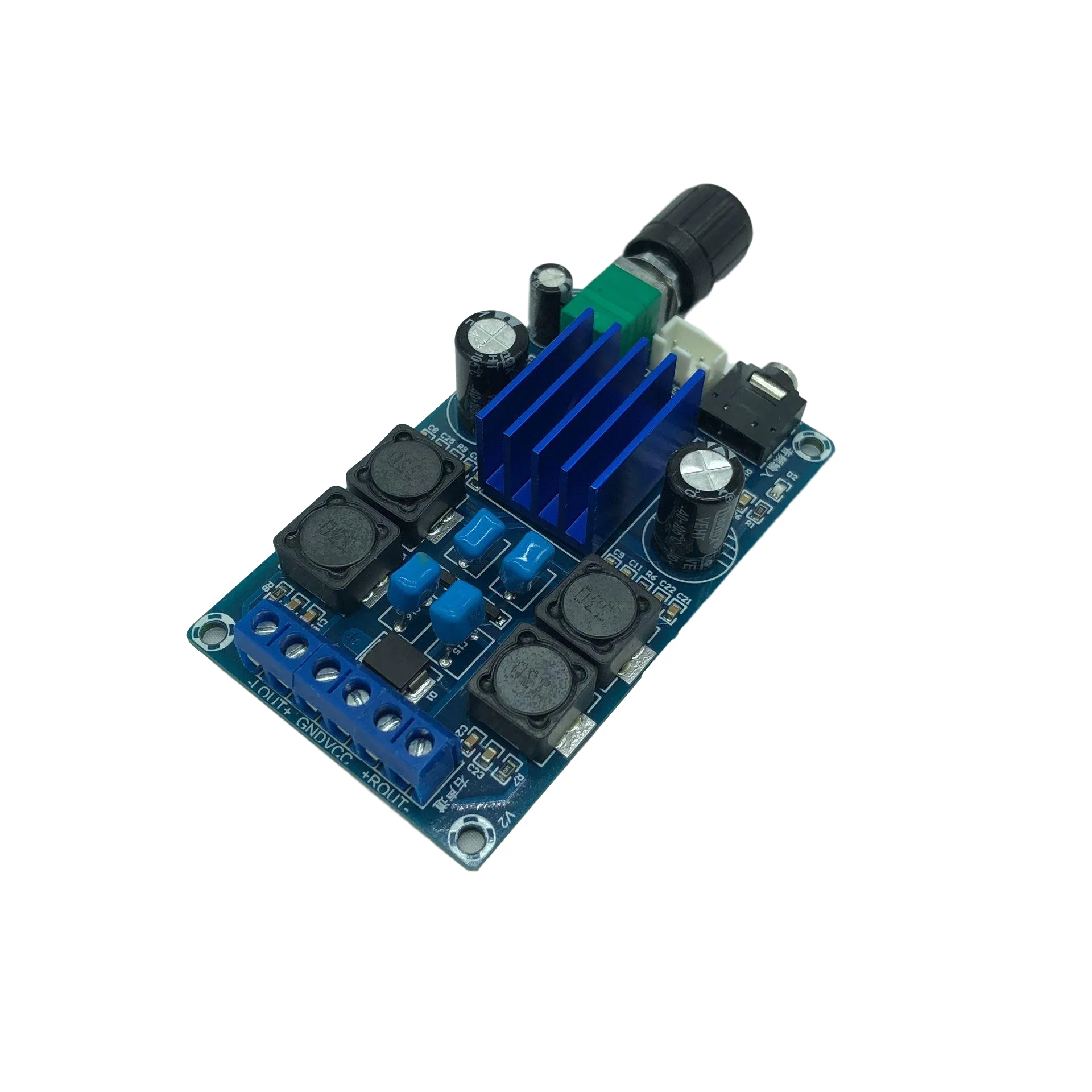 XH-M589 Digital Power Amplifier Board TPA3116D2 Audio Amplification Amplifier Board High Power Supply 5V12V24V