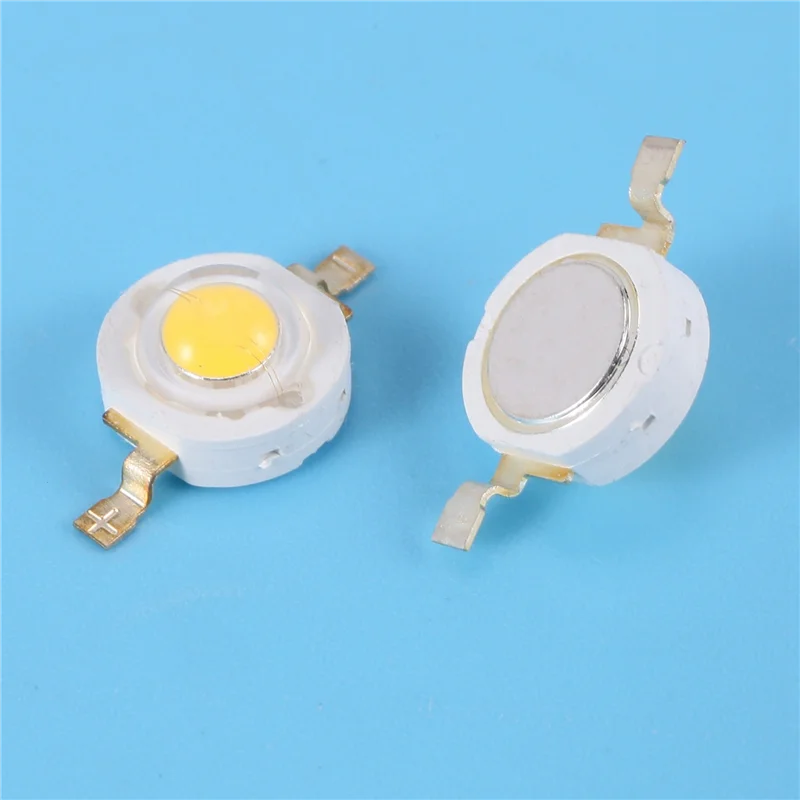 

A44Z-200 шт., 2-контактные светодиодные излучатели высокой мощности 3 Вт, теплый белый цвет, 100–110 лм