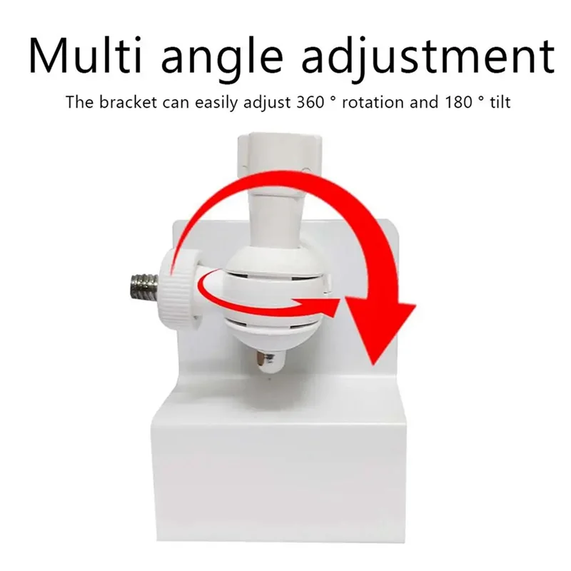 A44Z-For Starlink Mini Eaves Gutter Bracket With Bracket Pipe 1/4 Screw Adapter 360 Degree Rotation Ethernet Satellite Kit