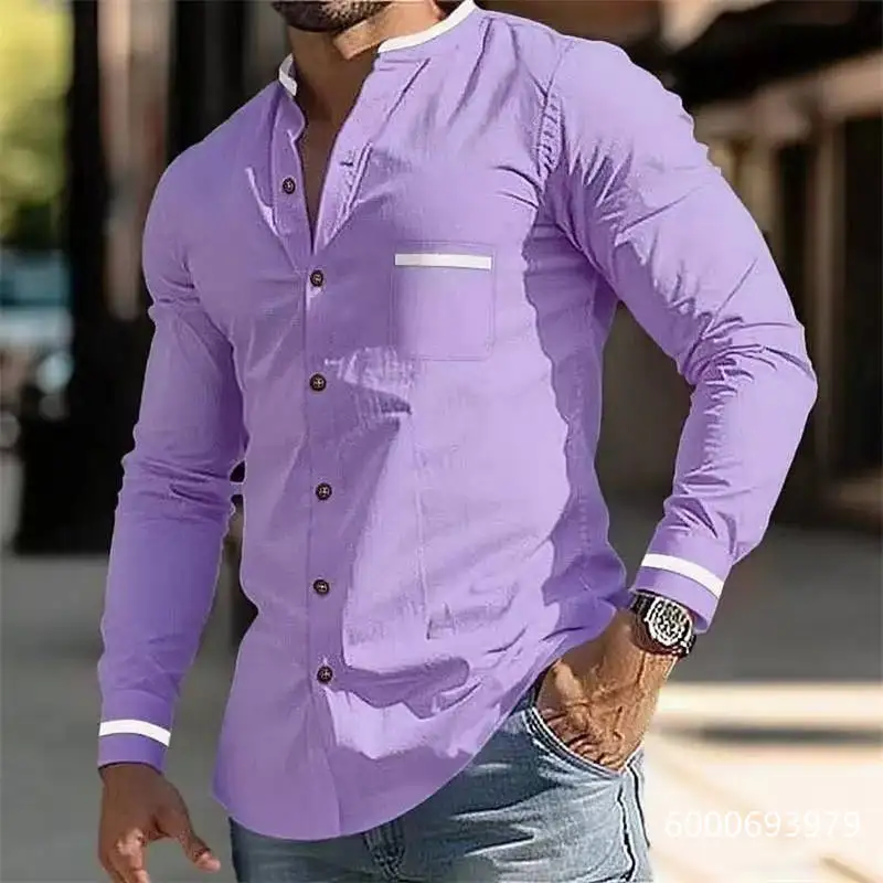 Рисунок 2 - 2025 Мужской кардиган с воротником-стойкой и карманами