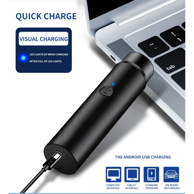 ماكينة حلاقة محمولة قابلة لإعادة الشحن عبر USB لا تسبب ضررًا للبشرة ماكينة حلاقة لحية الوجه ماكينة حلاقة كهربائية صغيرة للرجال