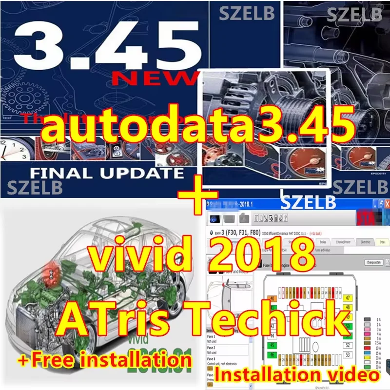 

Autodata3.45+Vivid2018 (ATris Techiek) Европейская программная программа для ремонта автомобилей+бесплатная установка+интатура видео
