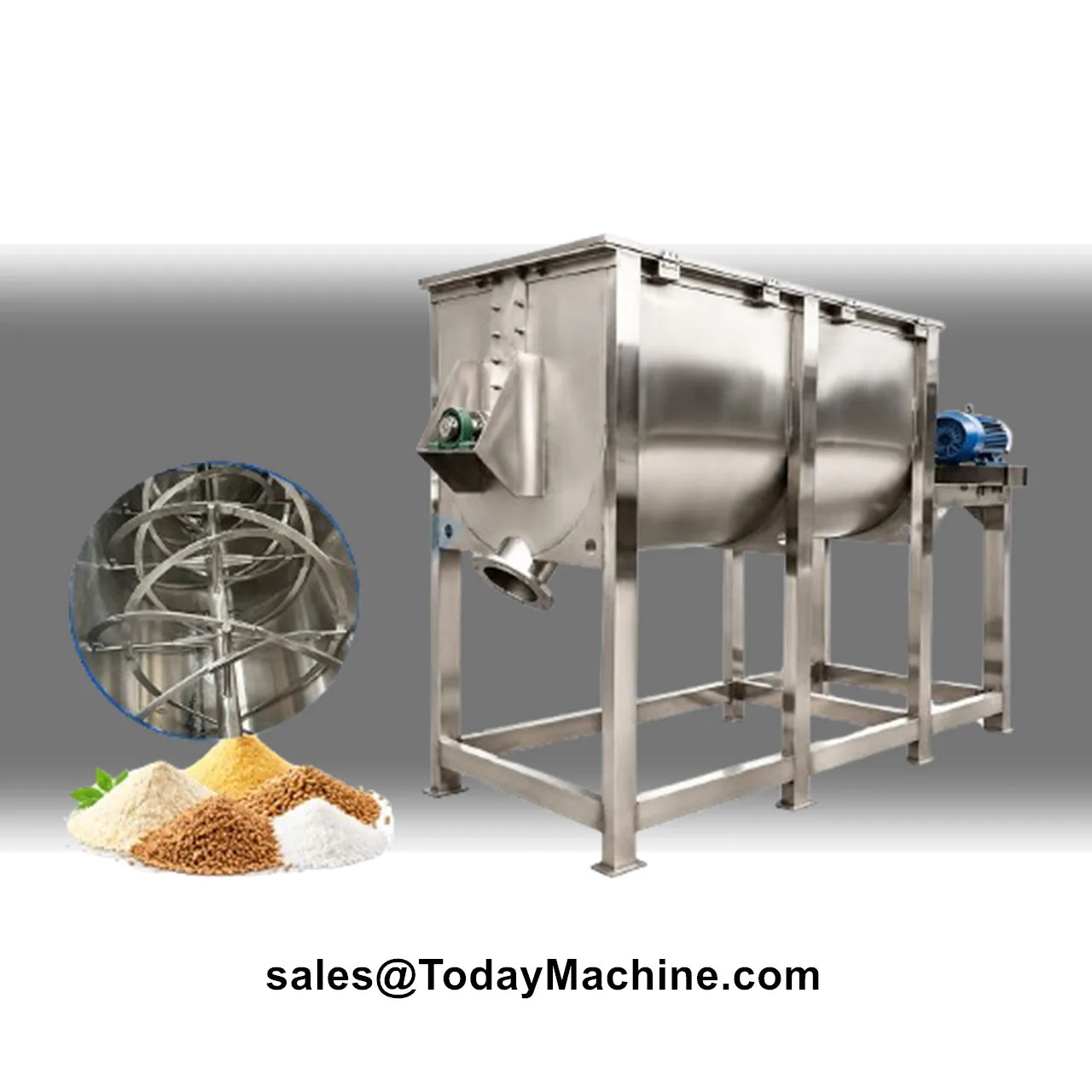 Food Sauce Chocolate Grain Flour Rice Flour Ribbon Blender Mixer Machine