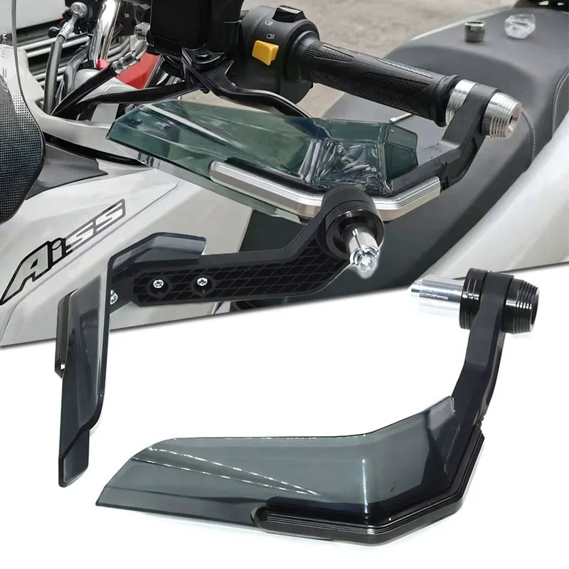 

Windproof Universal 7/8" Handlebar Protectors for Motorcycle Scooter Mountain E-Bike Brake Lever Guard with Aluminum Stiffener