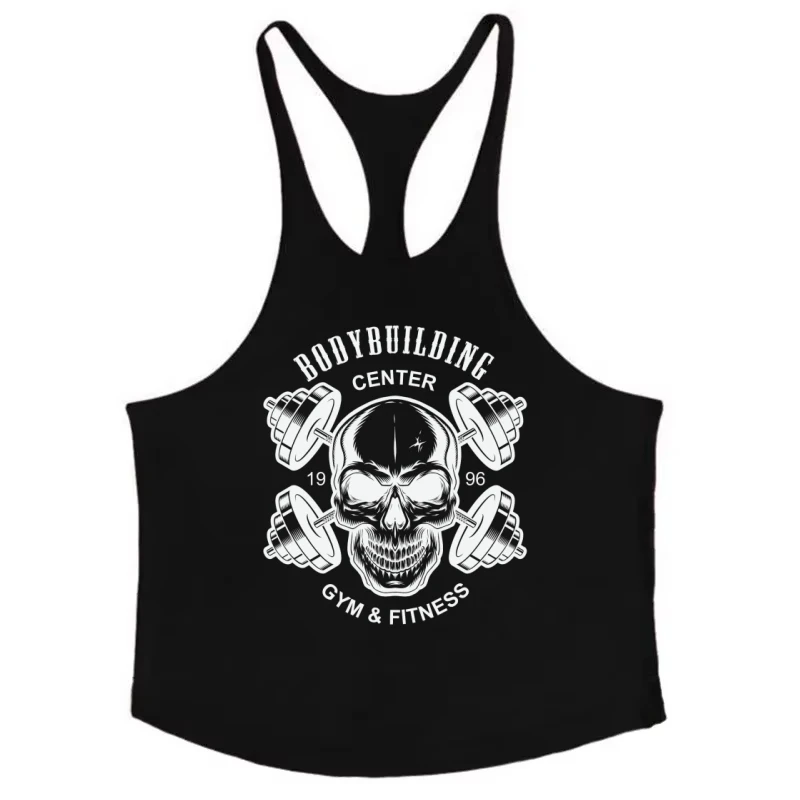 

macho man Tank Top 100%Cotton Vest Men's Weightlifting Sessions Quick - Dry Sleeveless Singlets Fitness Muscle Building top