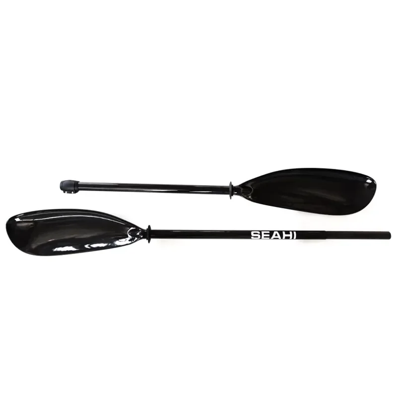2 Sections 100% Carbon Fiber 3K Plain Glossy Kayak Paddle Full Carbon Fiber Blade Shaft Rowing Oar Detachable 2100~2200MM