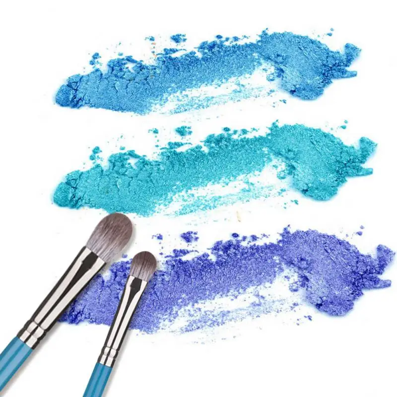 Makeup Brush Set The Iris Series High Quality Synthetic Hair Blue Brushes Powder Blush Foundation Eyeshadow Beauty Tools