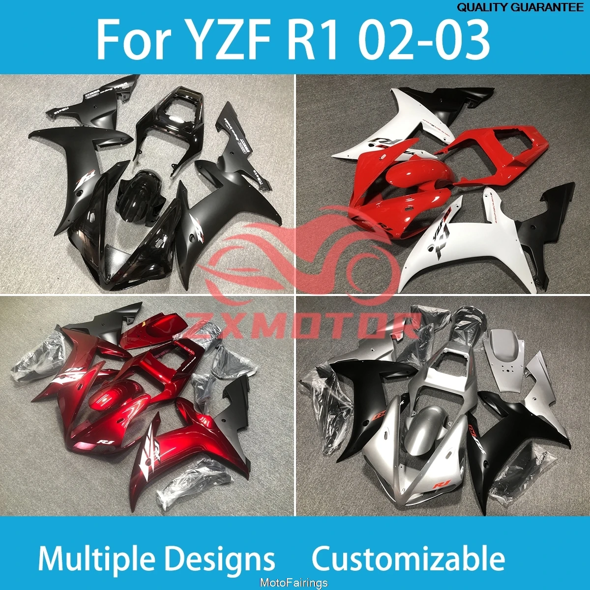 Motorcycle Fairing Kit for Yamaha YZF R1 02 03 Accessories 100% Injection Fairings Cover Parts Set R 1 2002 2003