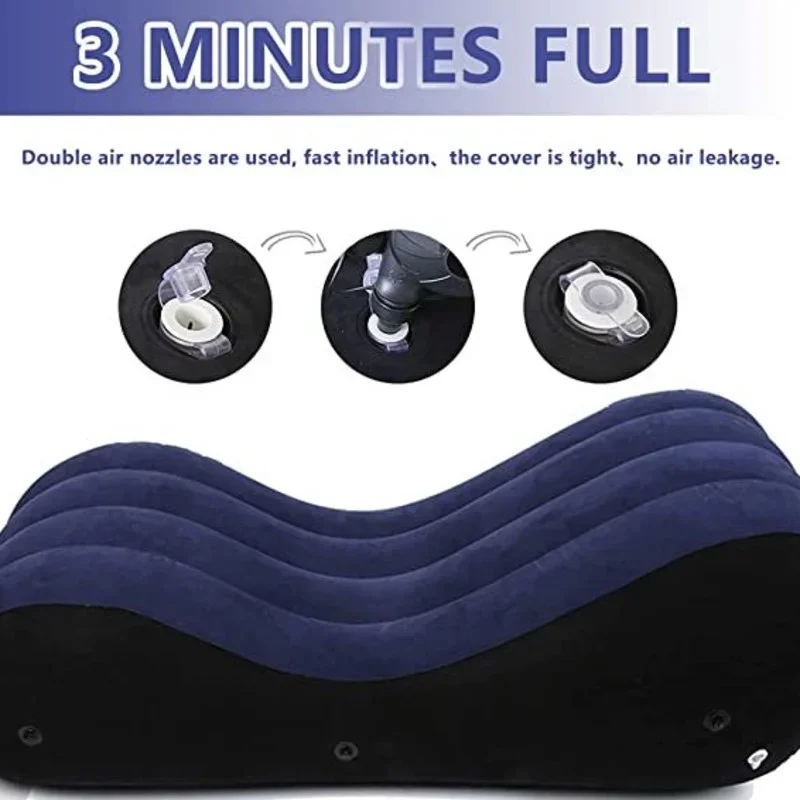 Multi-positions Pillow Cushion Inflatable Sofa Bed For Adults Neck Travel Pillows Pvc Furniture Home Cushions S Shape Air