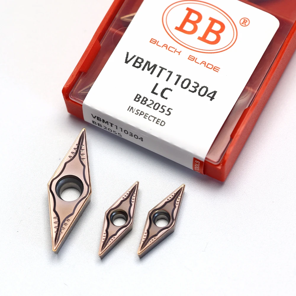 BB VCMT VBMT Insert Solid Carbide CNC Lath Tool Blade VCMT1604 VBMT1604 VCMT1103 for Steel Aluminum Alloy Stainless Steel