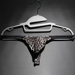 1pc Men's Sexy Leopard G-Strings Jockstrap Pouch Tangas Thongs Underwear Elastic Low Waist Man Briefs Panties