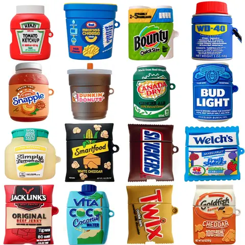 Custodia per auricolari per vino con bottiglia di birra 3D per Airpods Pro 2 Cover per cuffie/auricolari in silicone Custodia protettiva per AirPods 4