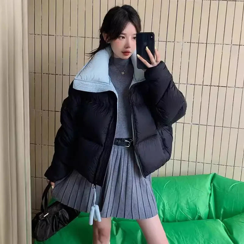 Women's Models Autumn Winter Tops Jacket Down Coat Duck Down Short Thickened Warm Personalized Comfortable Soft Niche Versatile