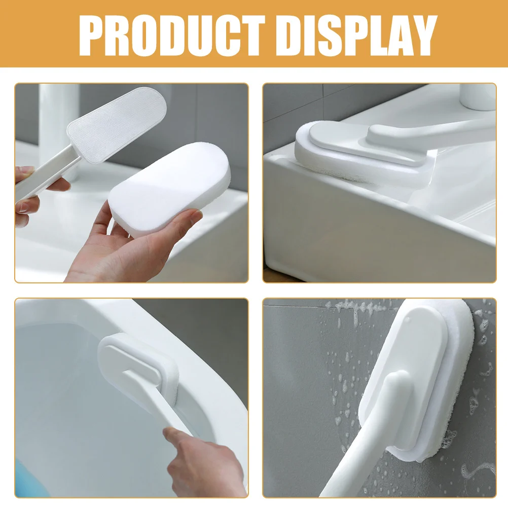 

1Set Bathroom Cleaning Brush Heavy Duty Plastic Scrubber for Bathtub Floor Tile Glass Wall Toilet Home Utility Cleaning Tool