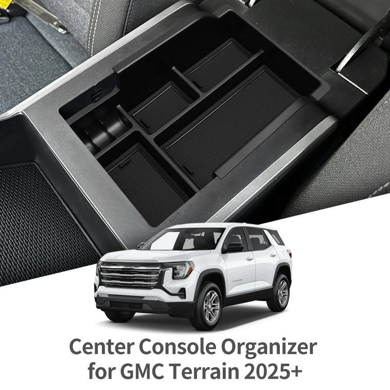 

for GMC Terrain 2025 Center Console Armrest Storage Box Central Tray Organizer Tidying Car Interior Accessories for GMC Terrain