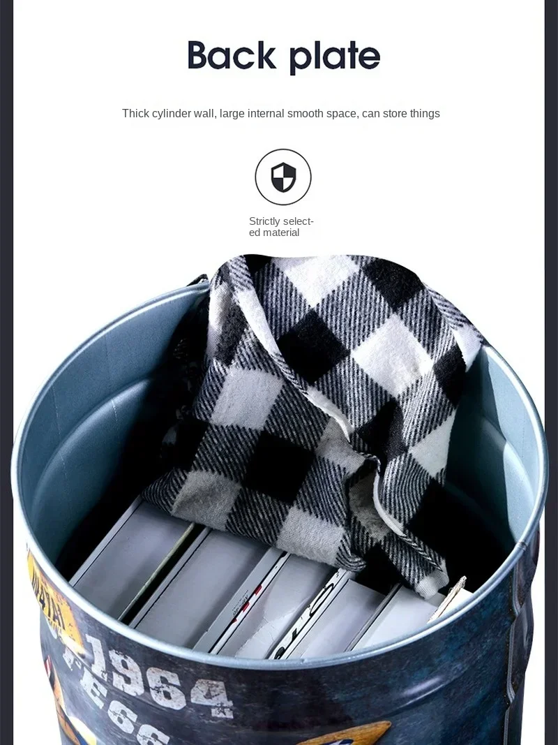 Tabouret de Rangement de Grande Capacité, Solide, Durable, Comptoir de Bar, en Fer, Créatif