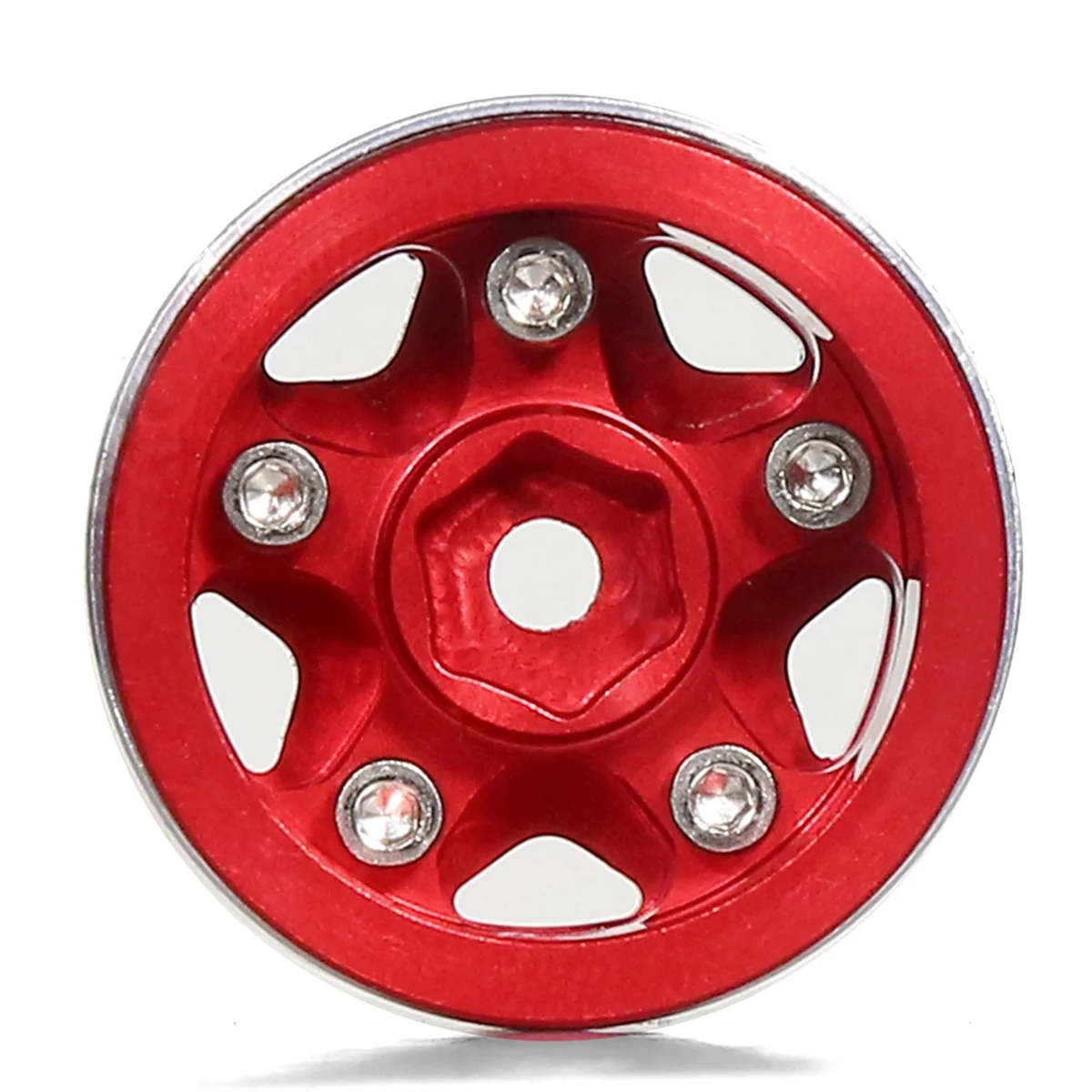 4 pçs 1.0 polegada metal beadlock roda hub aro para 1/18 1/24 rc rastreador carro trx4m atualizar peças acessórios verde