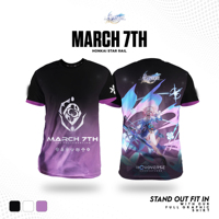 Game Honkai Star Rail March 7th Cosplay T-shirts 3D Print Kids Anime Tees Men Women Short Sleeve O-Neck Tshirt Harajuku Y2k Tops