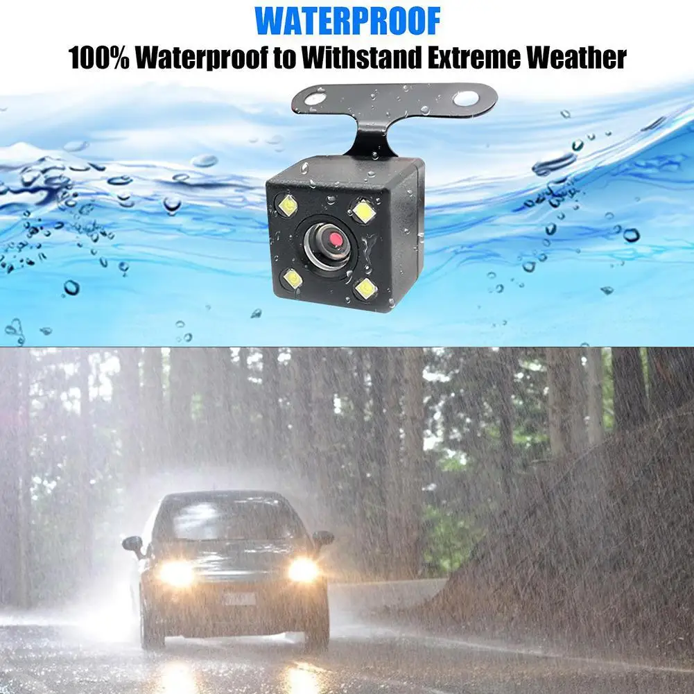 5 Pin HD Car Rear View Camera Wide Angle 170 Degree Parking Camera Reverse 4LED Night Vision Video Camera For Car Accessories