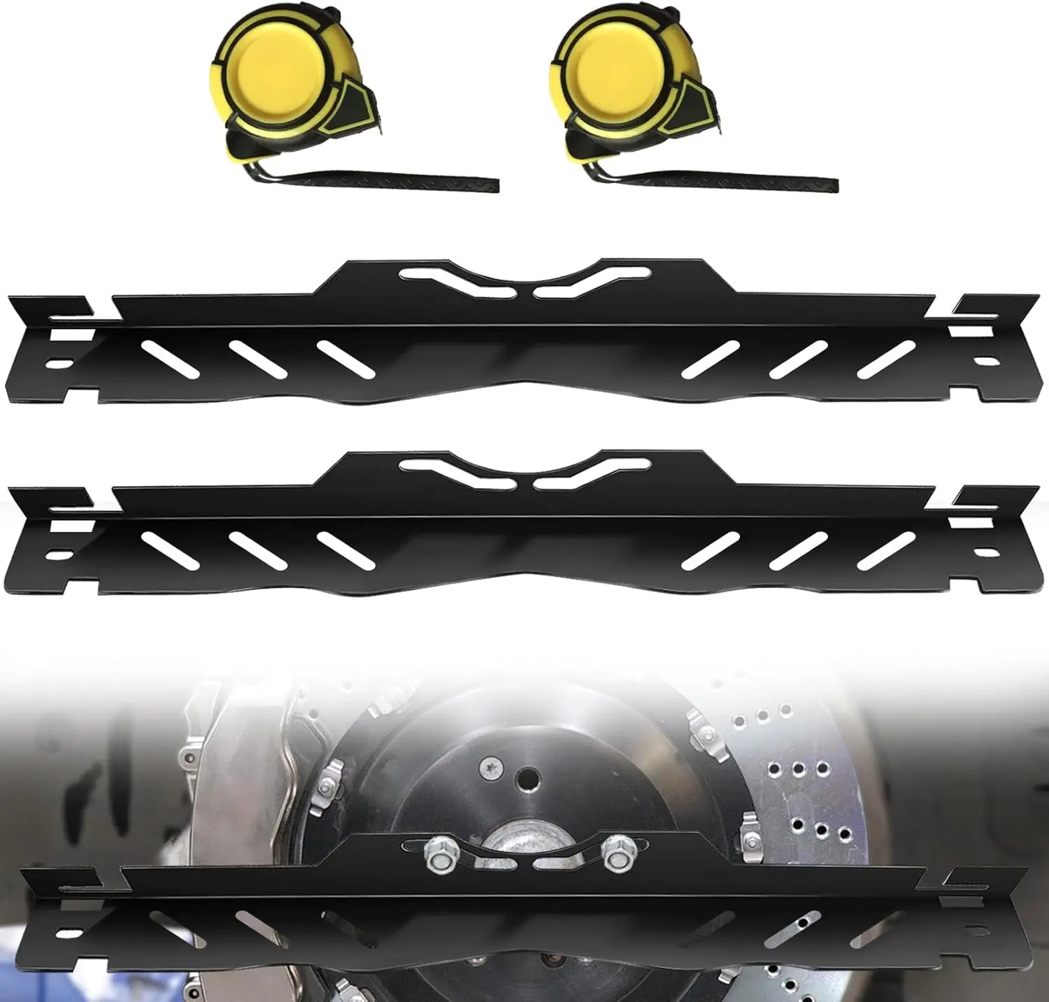 

2 Pack Wheel Alignment Tool with Measuring Tapes, Heavy Duty Toe Alignment Kit for Car Front End, Hanging Hole Design, Fast Accu